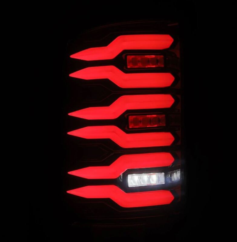 AlphaRex 07-13 GMC Sierra 1500/07-14 2500/3500HD (No Clsc/Dually) Luxx-Series LED Tail Lghts Blk Red 630080 *Discontinued
