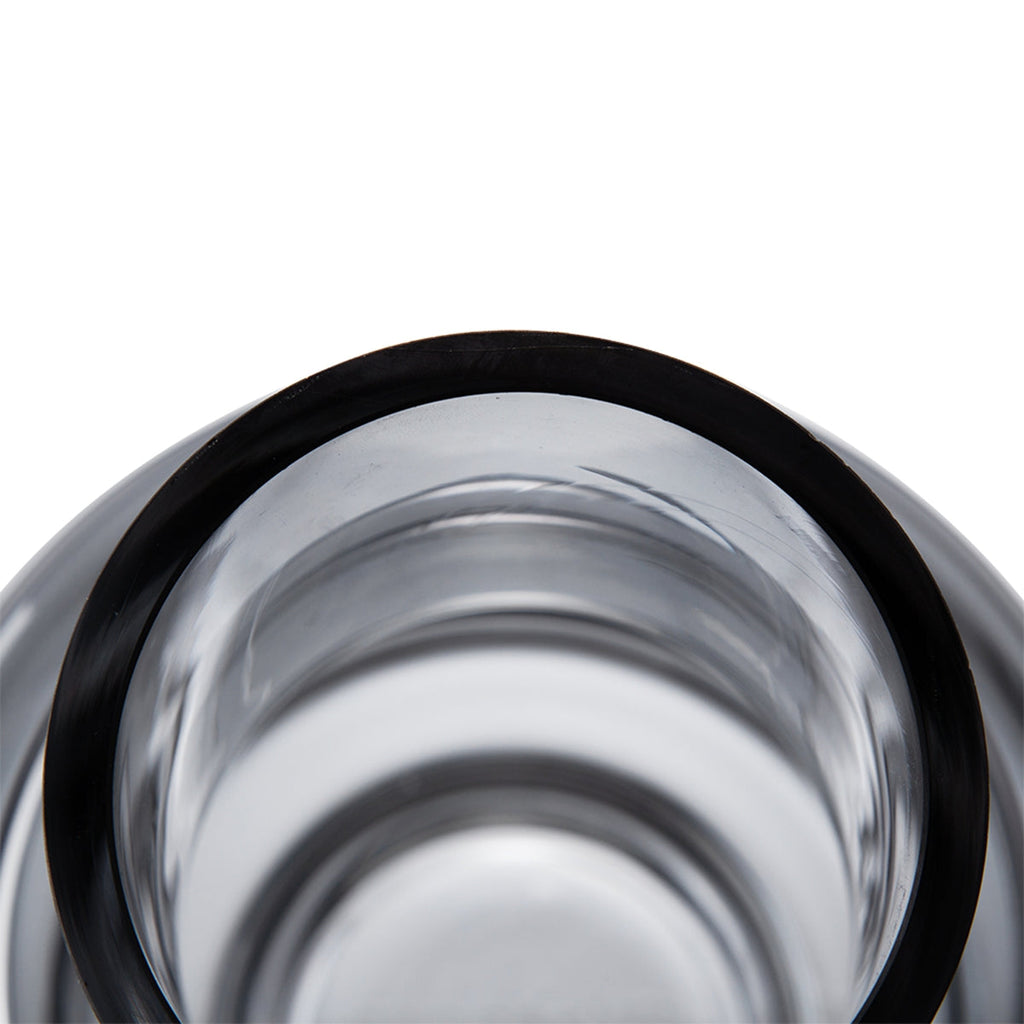 Geometric Design Smoke Luster Decorative Vase