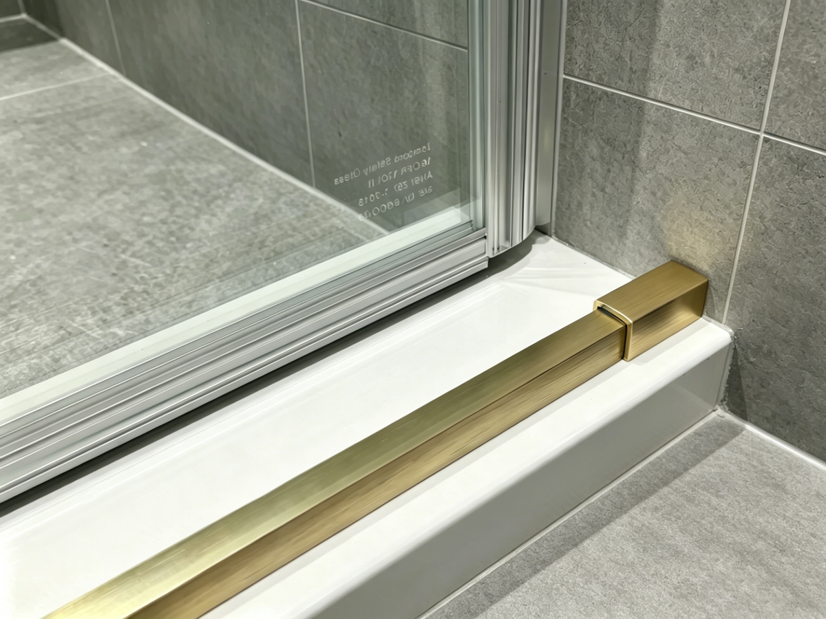 Frameless Double Sliding Shower Door - 57-60 Inch (10mm Thick)
