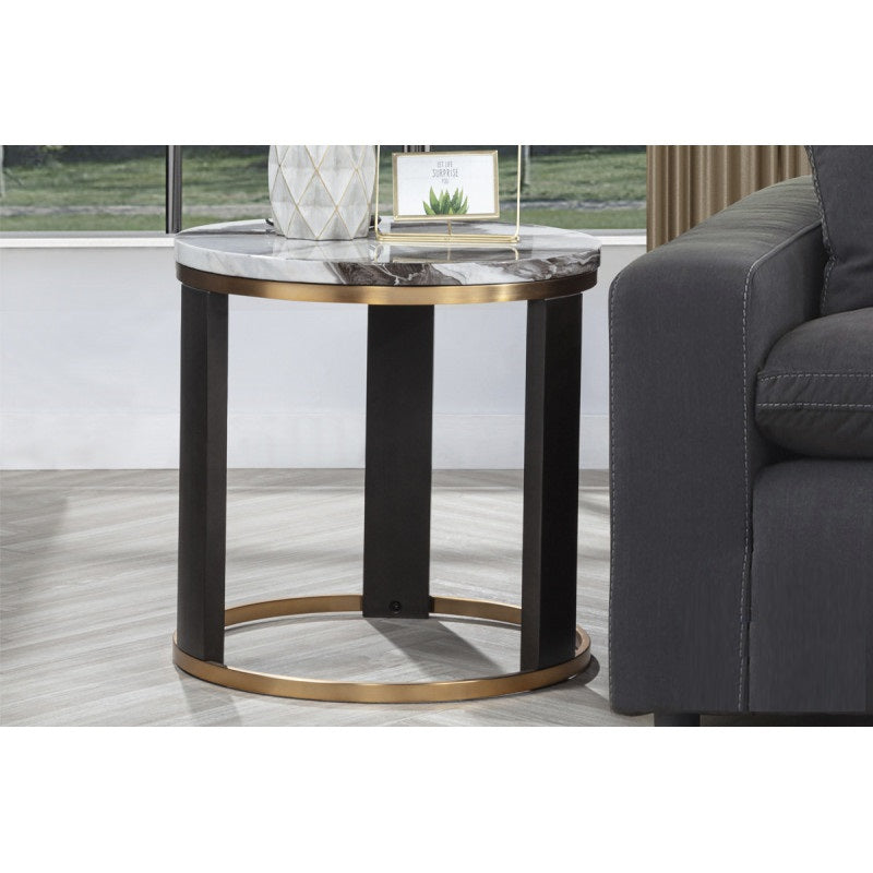 24" Round Icelandic End Table