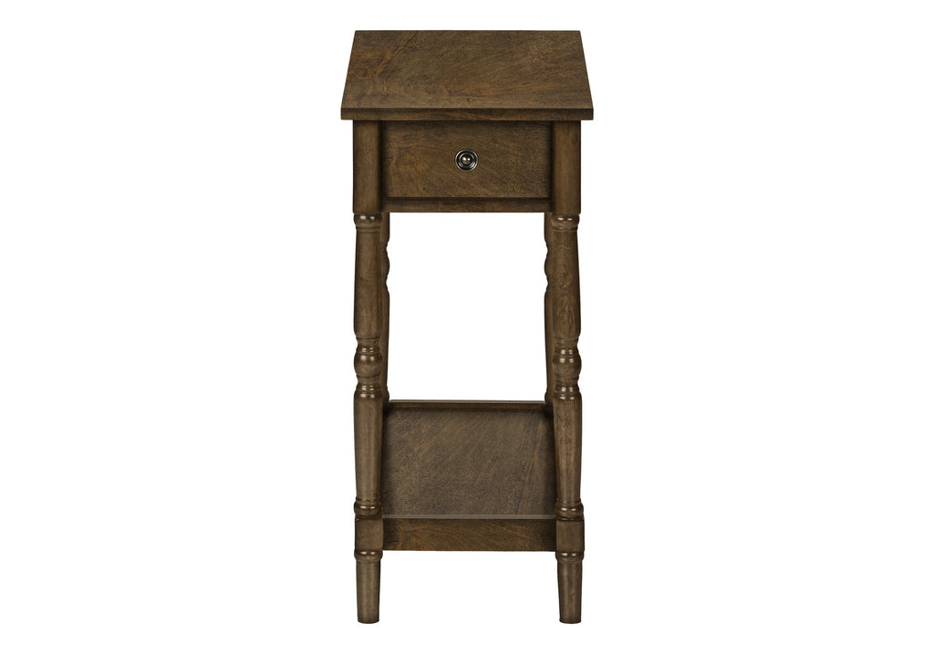 2 Tier Accent Table with Storage Drawer