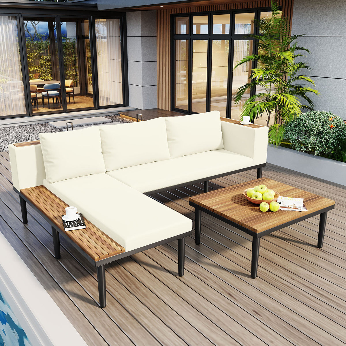 Luxury Patio Furniture Set with Removable Cushions