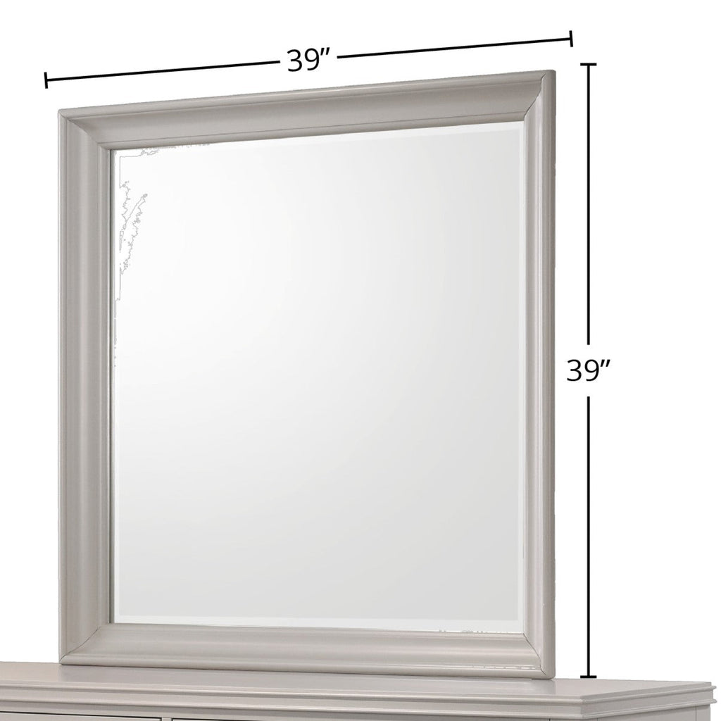 Gray Square Mirror