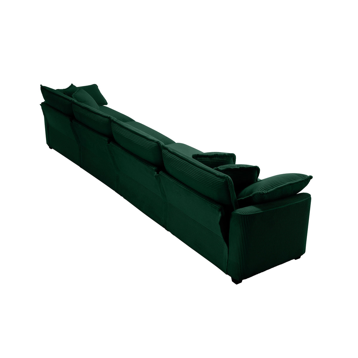 Modern Upholstered 4-Seater Corduroy Sofa