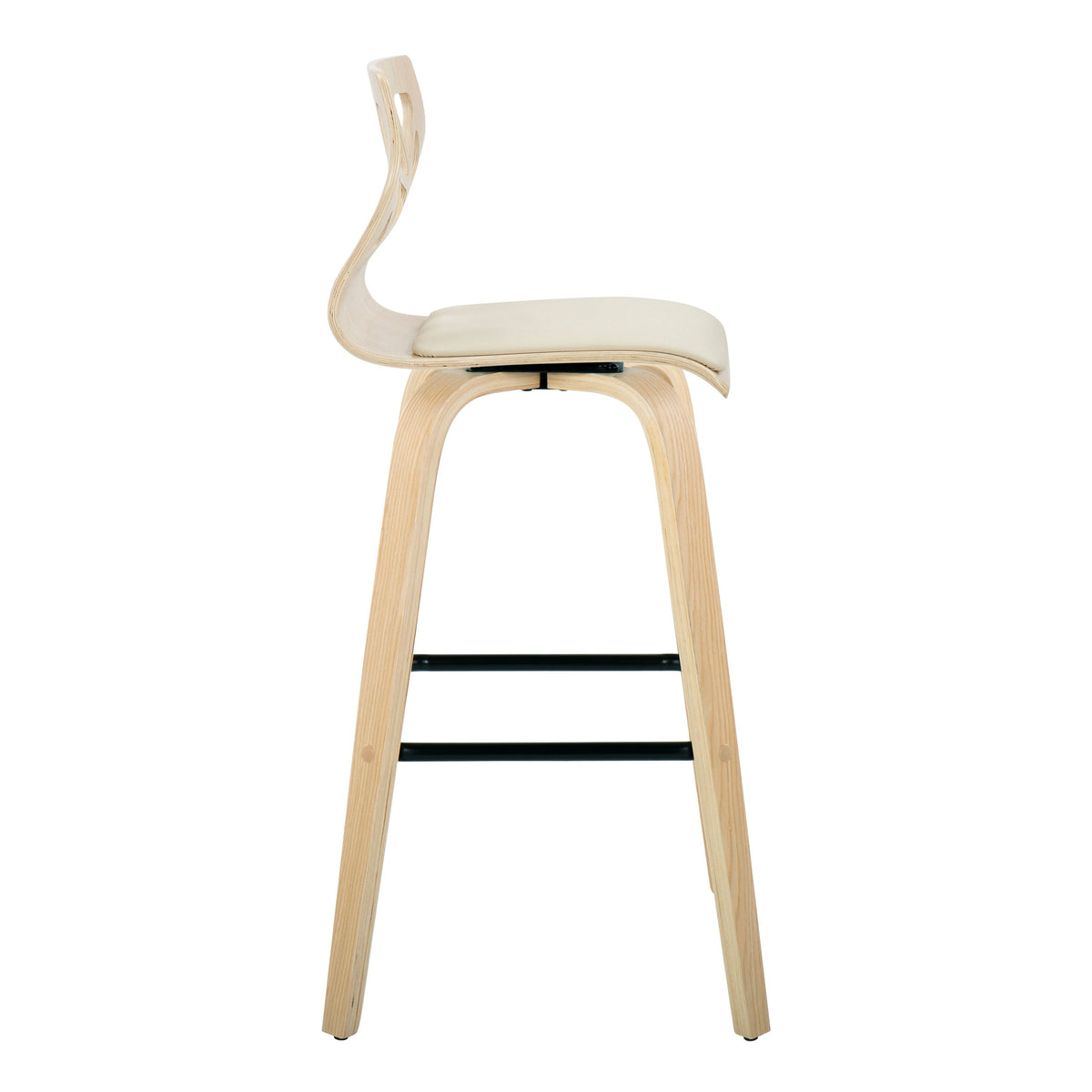 Folia Fixed-Height Barstool with Swivel