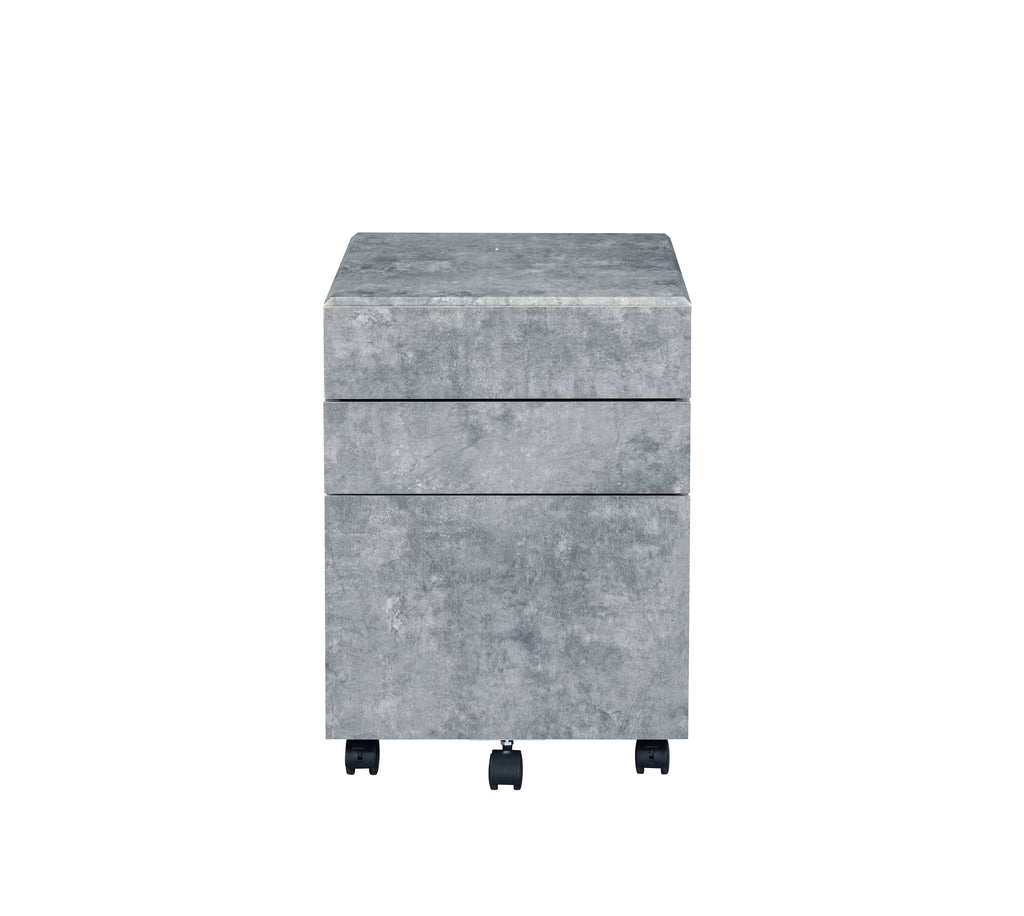Jurgen Faux Concrete File Cabinet
