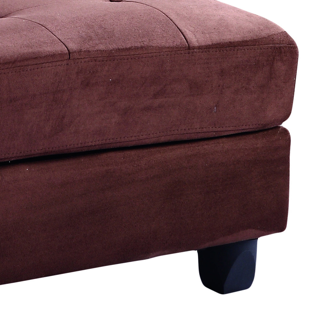 Chic Chocolate Lounge Ottoman