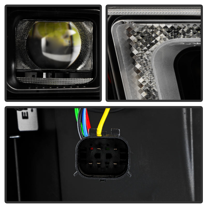 SPYDER Chevy Silverado 20-23 HD 2500/3500 High-Power LED Module - Black (PRO-YD-CSHD20AP-SEQ-BK) 5088840