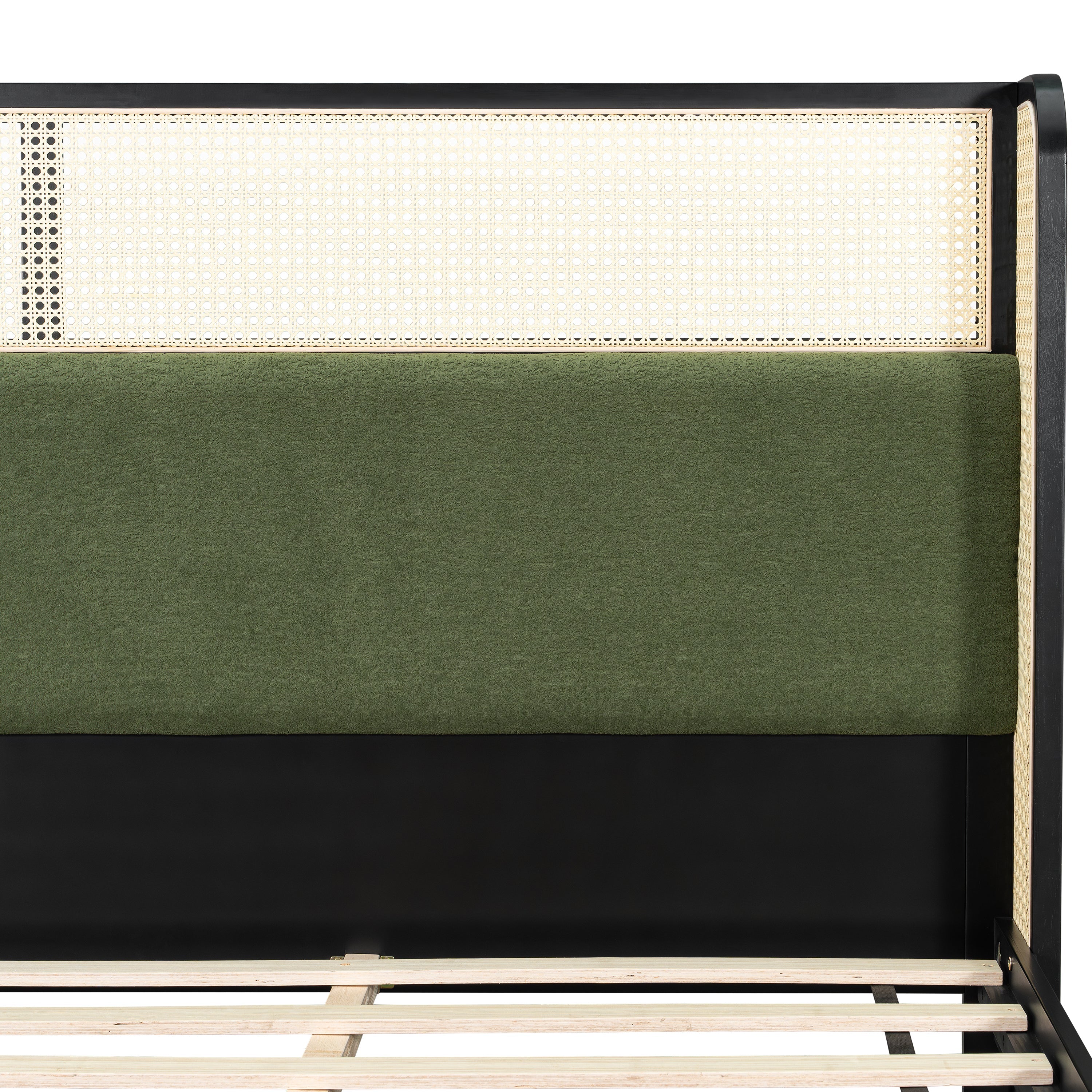 King Size Bed Frame in Black and Green
