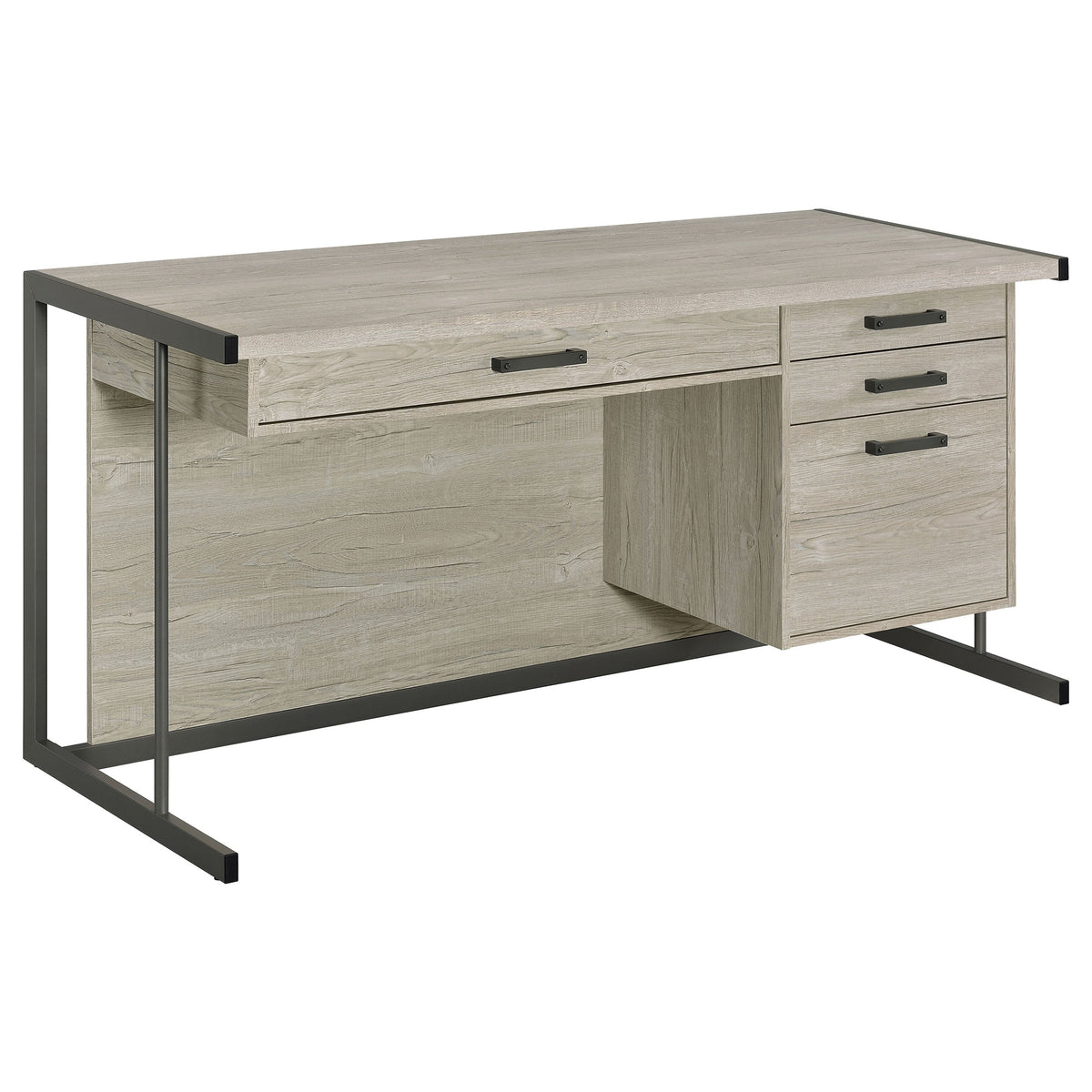Brisley Whitewashed Office Desk