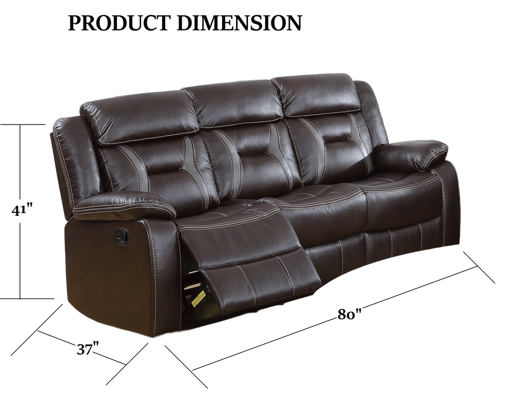 Modern Elegant Power Motion 2pc Living Room Set