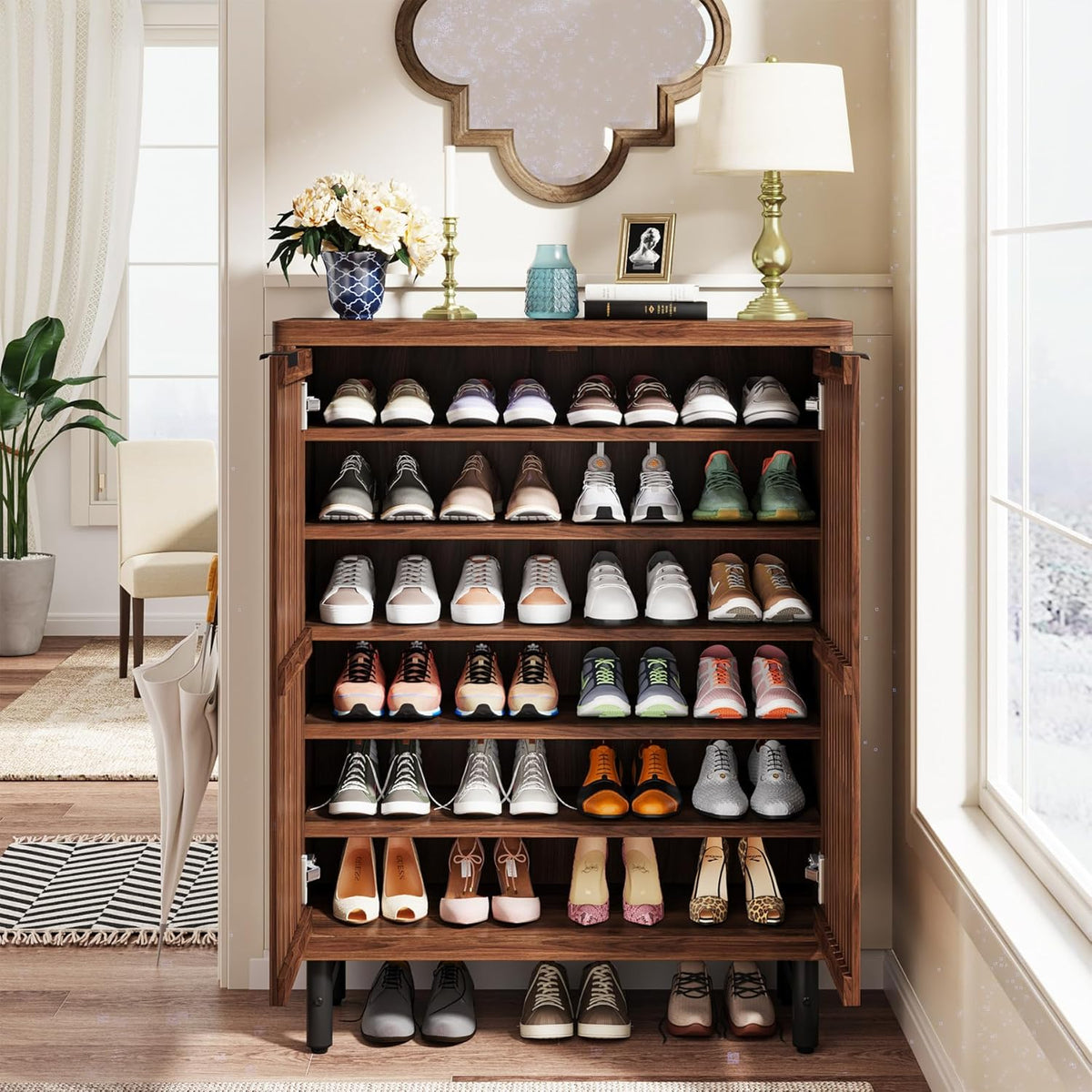 33.46" Modern Shoe Cabinet