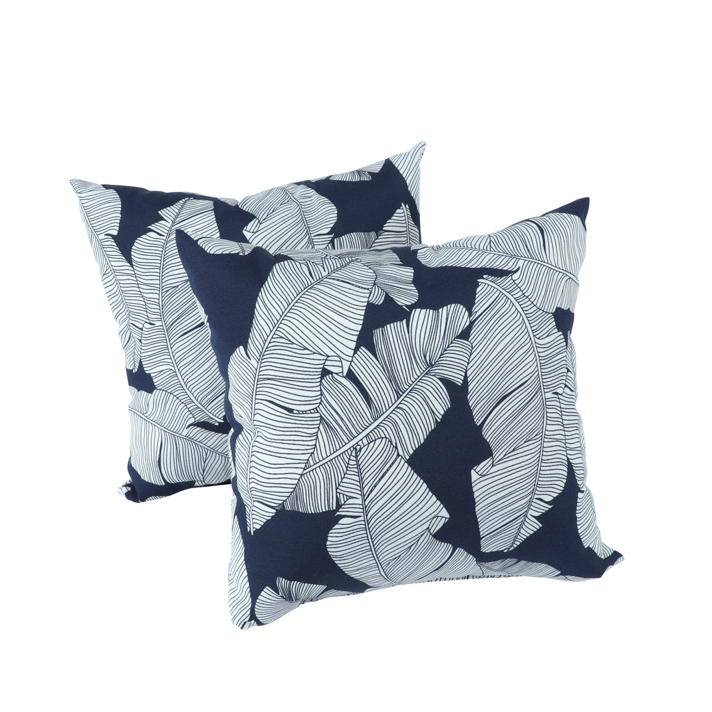 2 Pack Outdoor Throw Pillows - Waterproof & Fade-Resistant