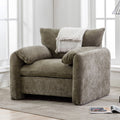 Modern Style Chenille Oversized Armchair