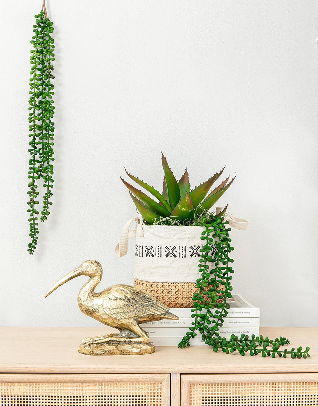 Kneeling Crane Figurine