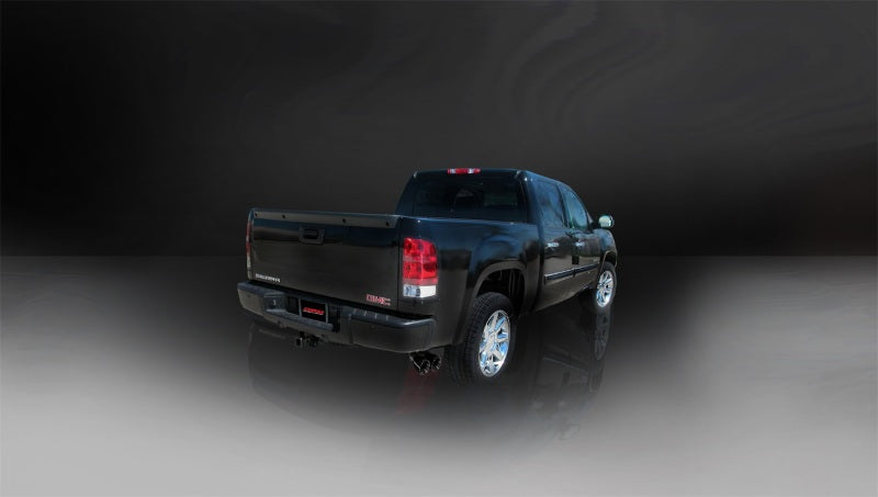 Corsa 10-13 Chevrolet Silverado Crew Cab/Short Bed 1500 4.8L V8 Black Sport Cat-Back Exhaust 14925BLK