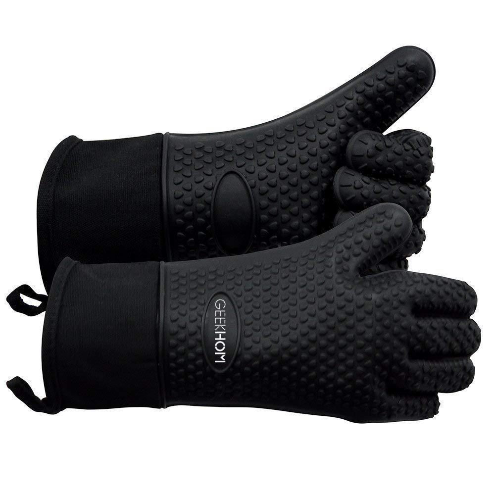High-Temperature-Resistant, Non-Slip Thickened, Scald-Proof Kitchen Insulated Oven Mitts