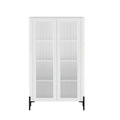 Abbey 32" Tempered Glass Bookcase Cabinet