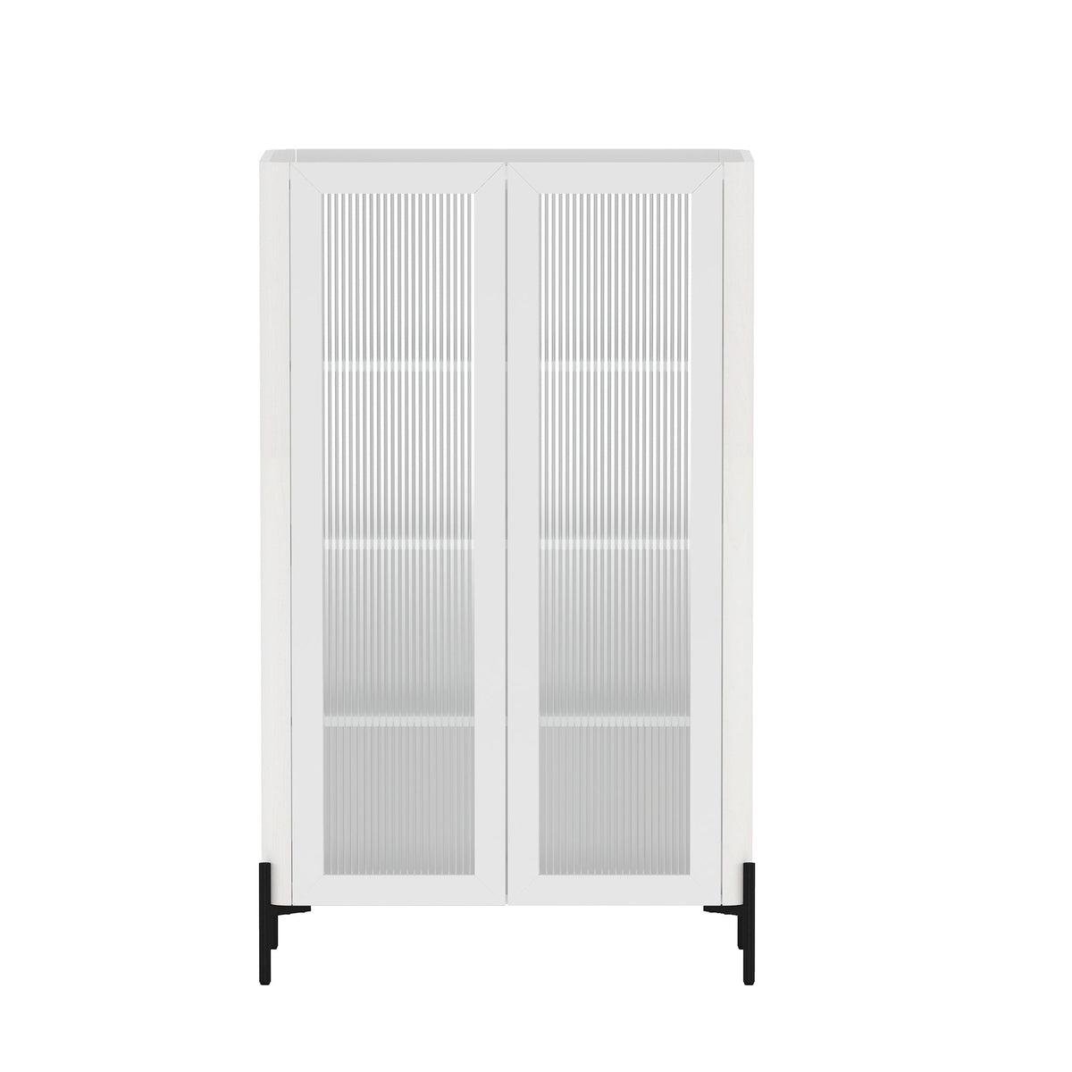 Abbey 32" Tempered Glass Bookcase Cabinet