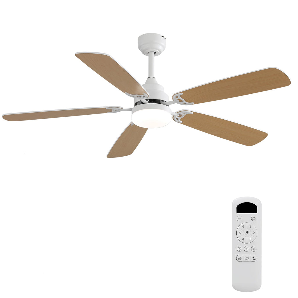 Indoor Modern 52 Inch Ceiling Fan With LED Light