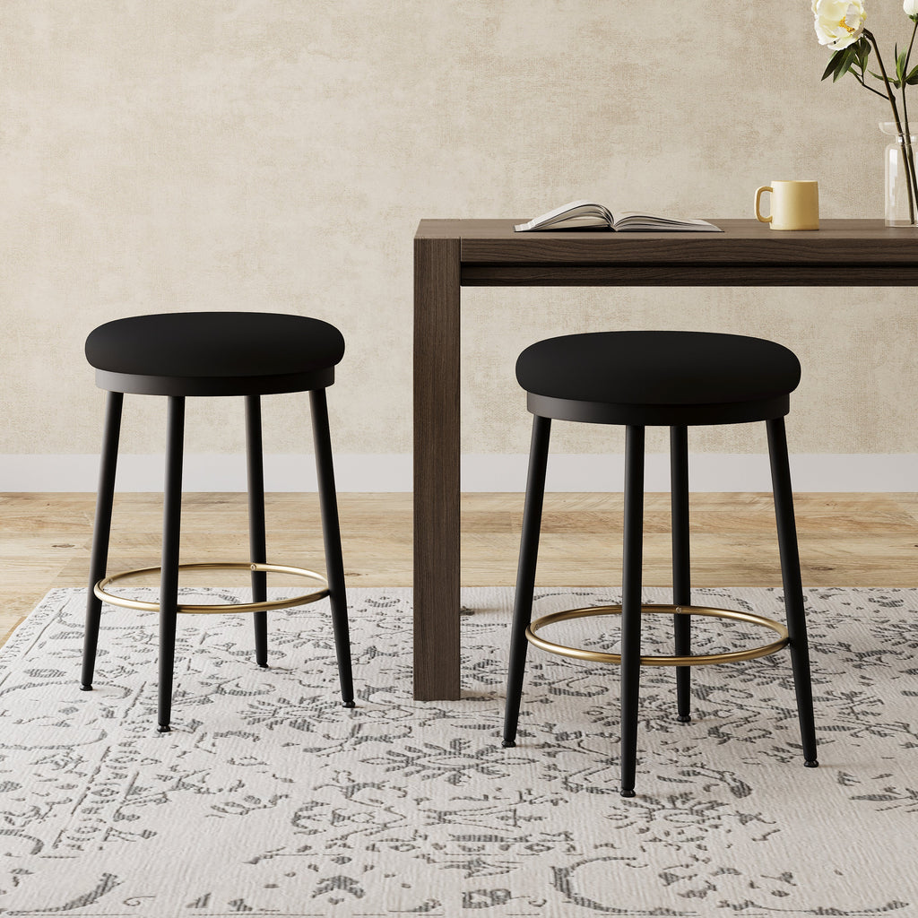 24.75" Modern Counter Stools Set of 2