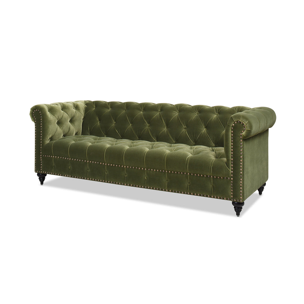 Alto 88" Tufted Chesterfield Sofa, Olive