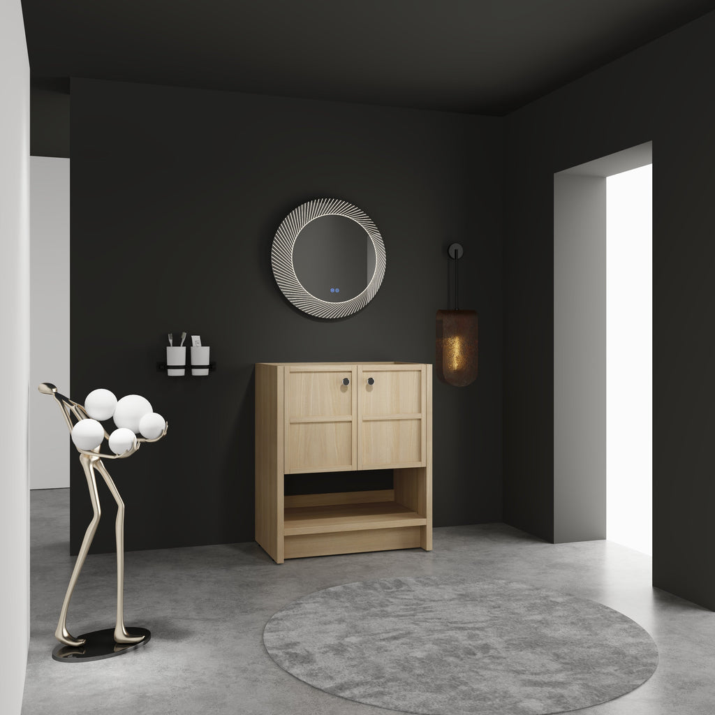 30" Freestanding Bathroom Vanity, 2 Soft Closing Doors