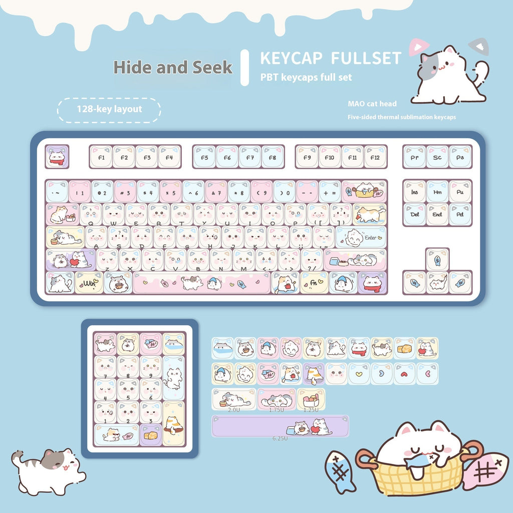 Personalized Theme Five-sided Sublimation PBT Customized Mechanical Keyboard Keycaps