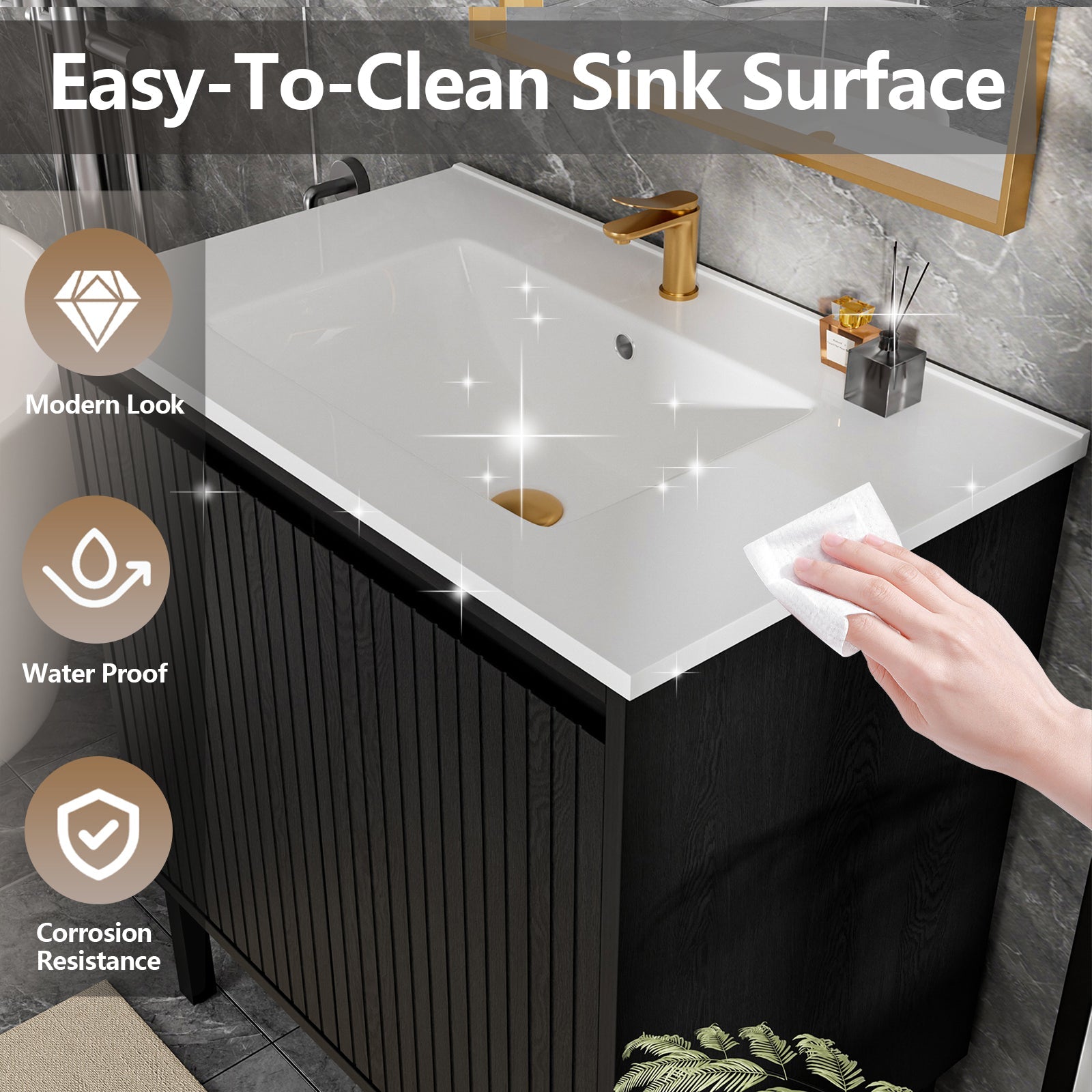 30 Inch Bathroom Vanity with Sink
