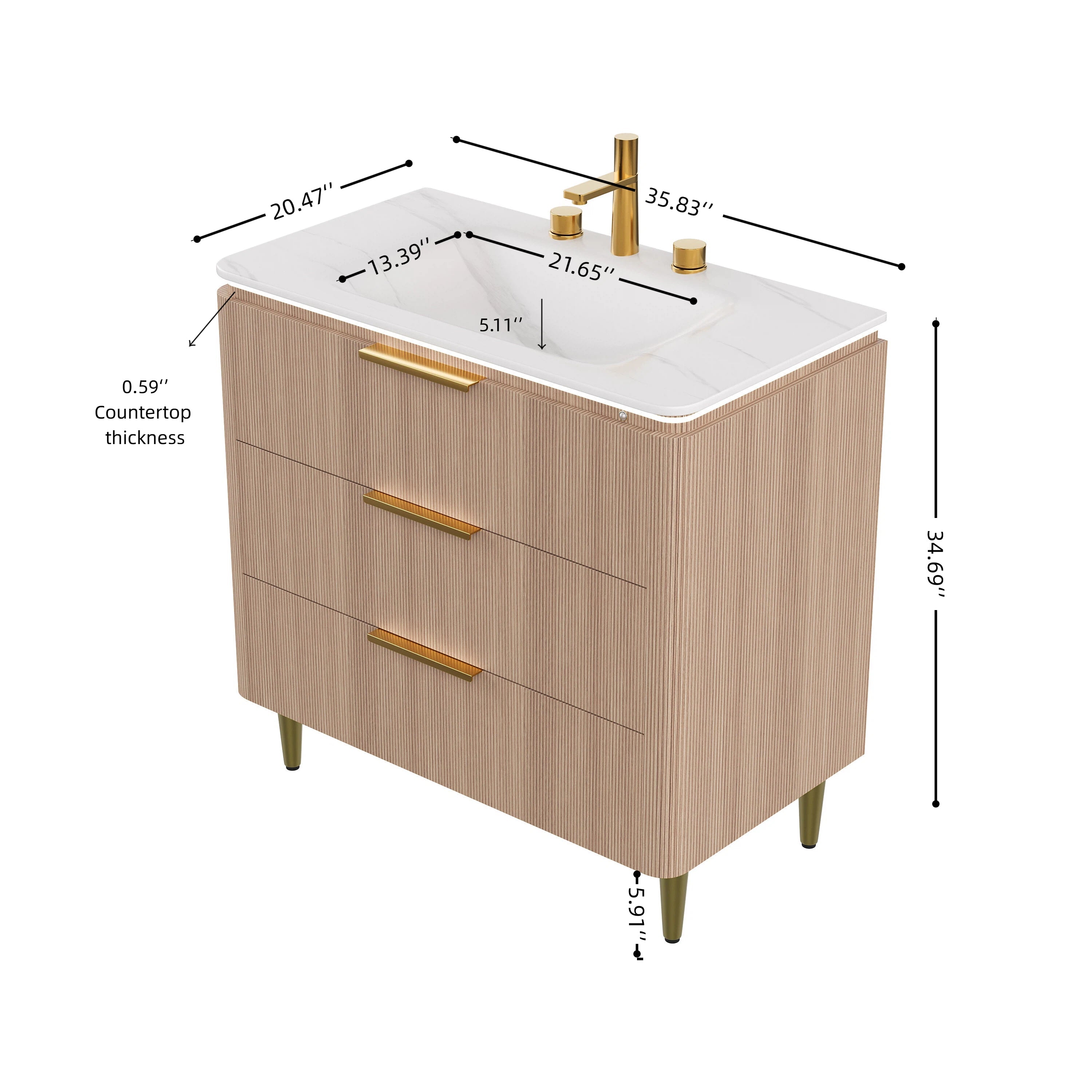 Amara 36'' Bathroom Vanity & Sink