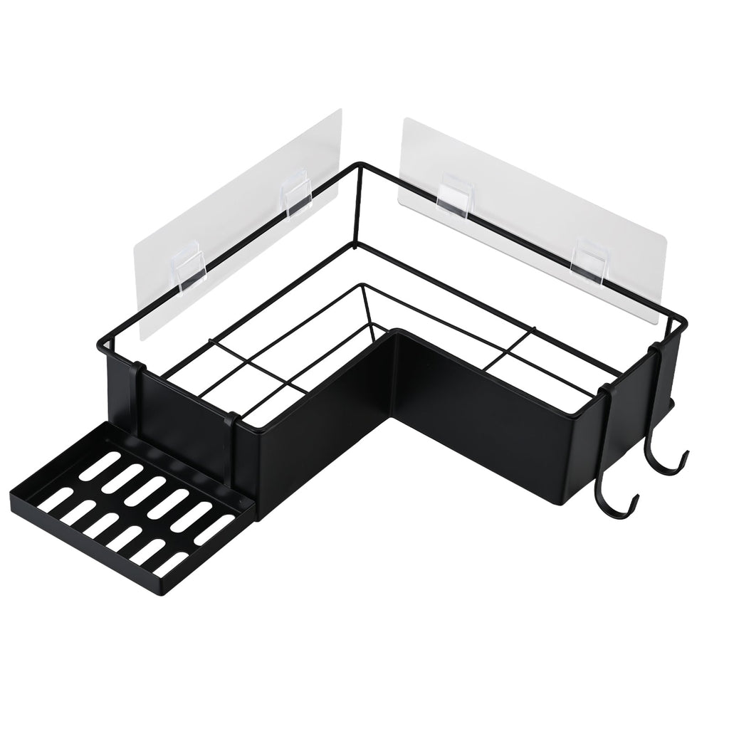 2-Pack Drill-Free Adhesive Corner Shower Caddy Organizer