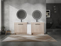 84 Inch Freestanding Bathroom Vanity with Ceramic Sink