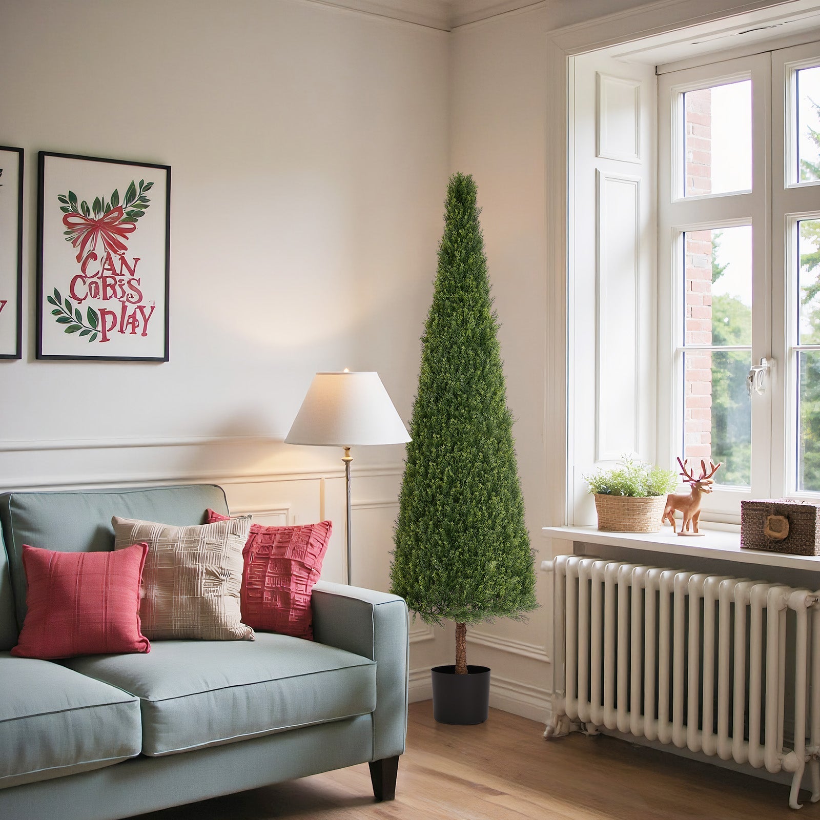 6FT Artificial Conical Topiary Trees