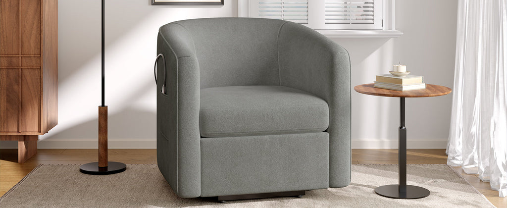 Power Lift Recliner Barrel Shape Recliner Chair