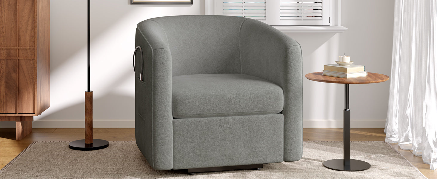 Power Lift Recliner Barrel Shape Recliner Chair