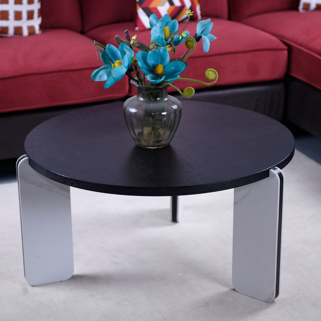 32.68" & 16.93" Round Coffee Table Set