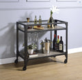 Jorgensen Rustic Kitchen Serving Cart