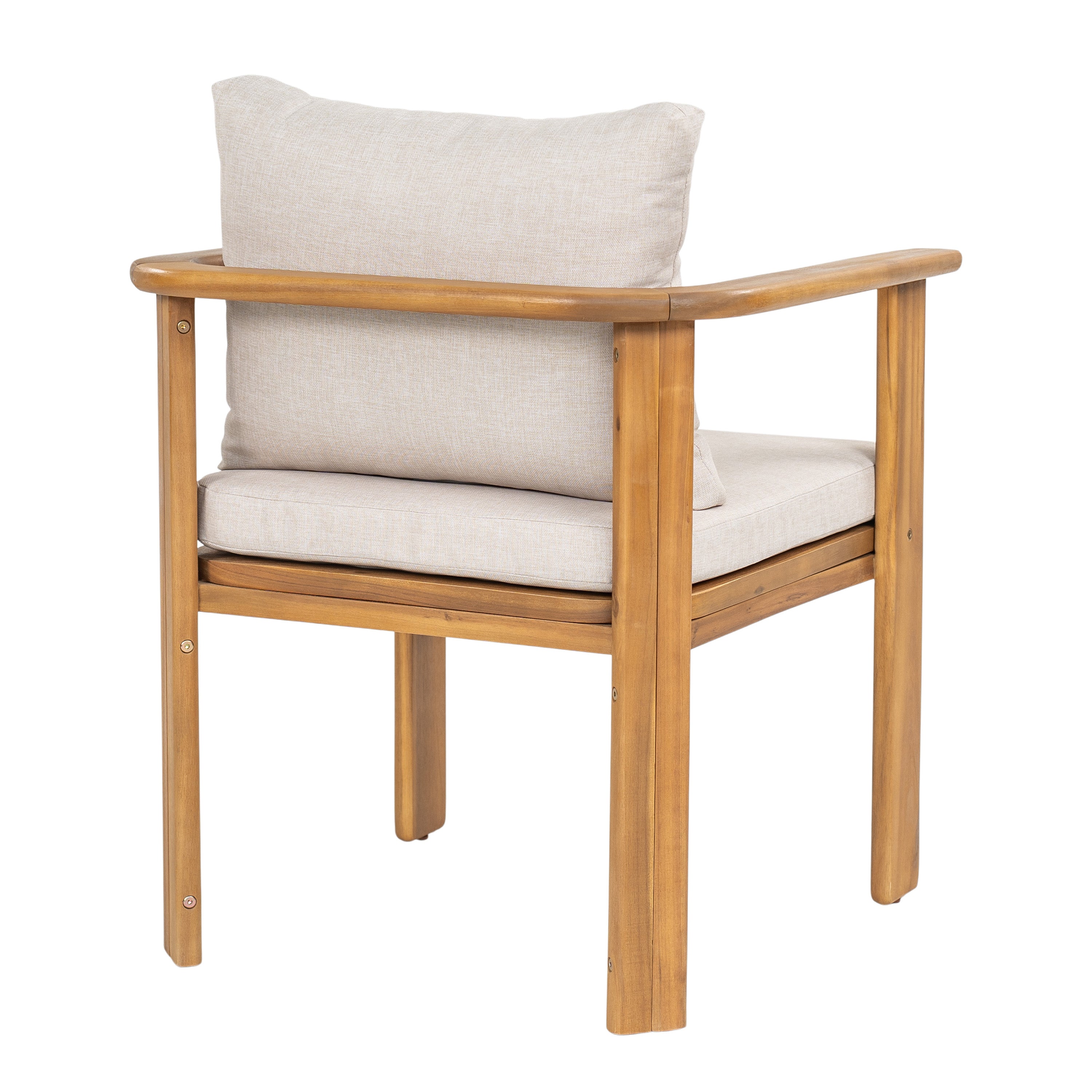 Kaja Outdoor Acacia Wood Dining Chair, Teak Finish