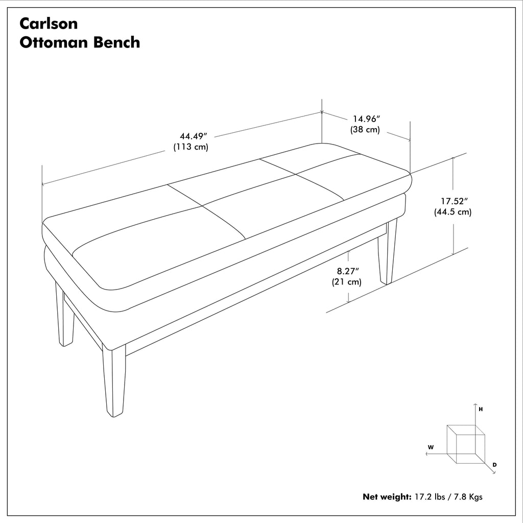 Carlson Ottoman Bench
