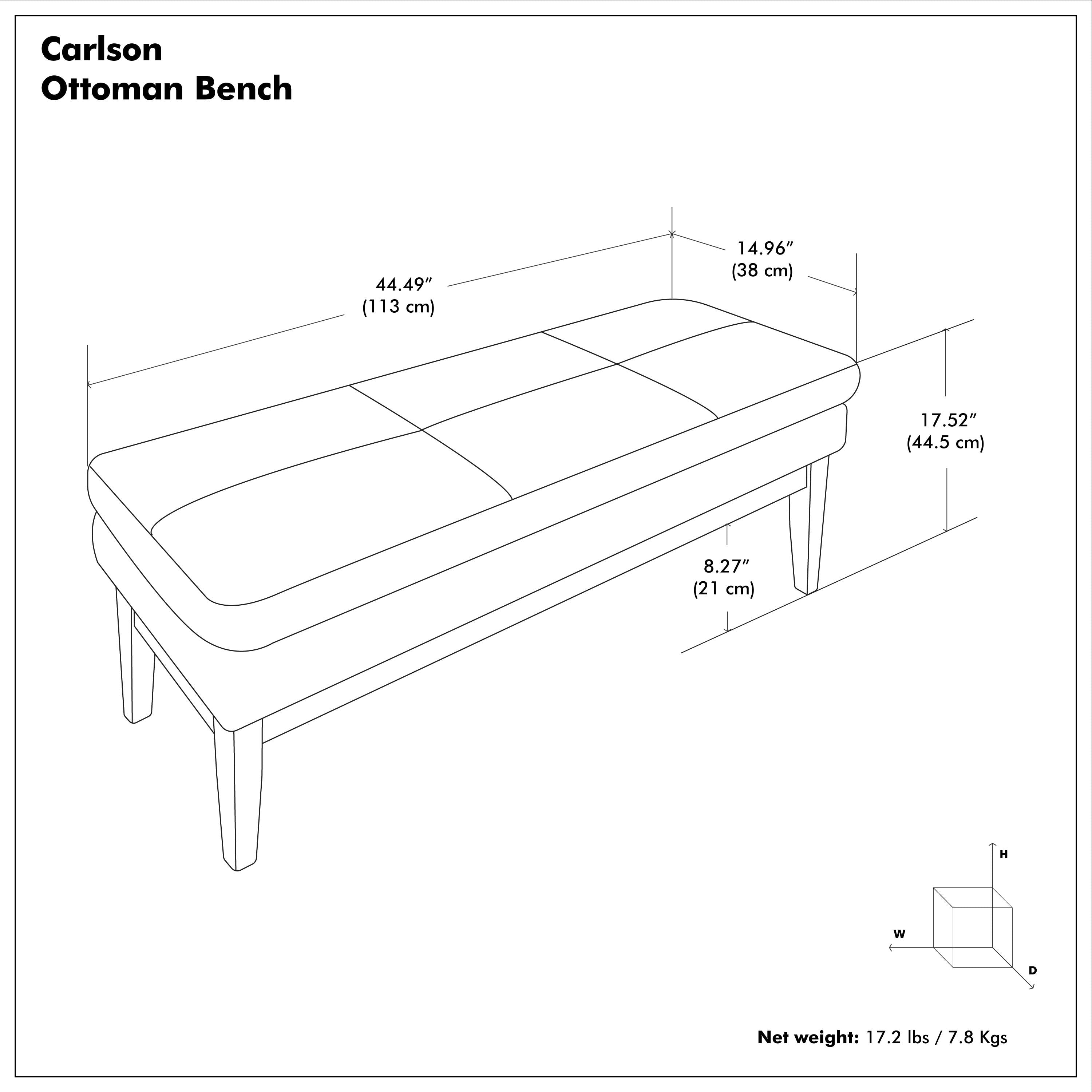 Carlson Ottoman Bench
