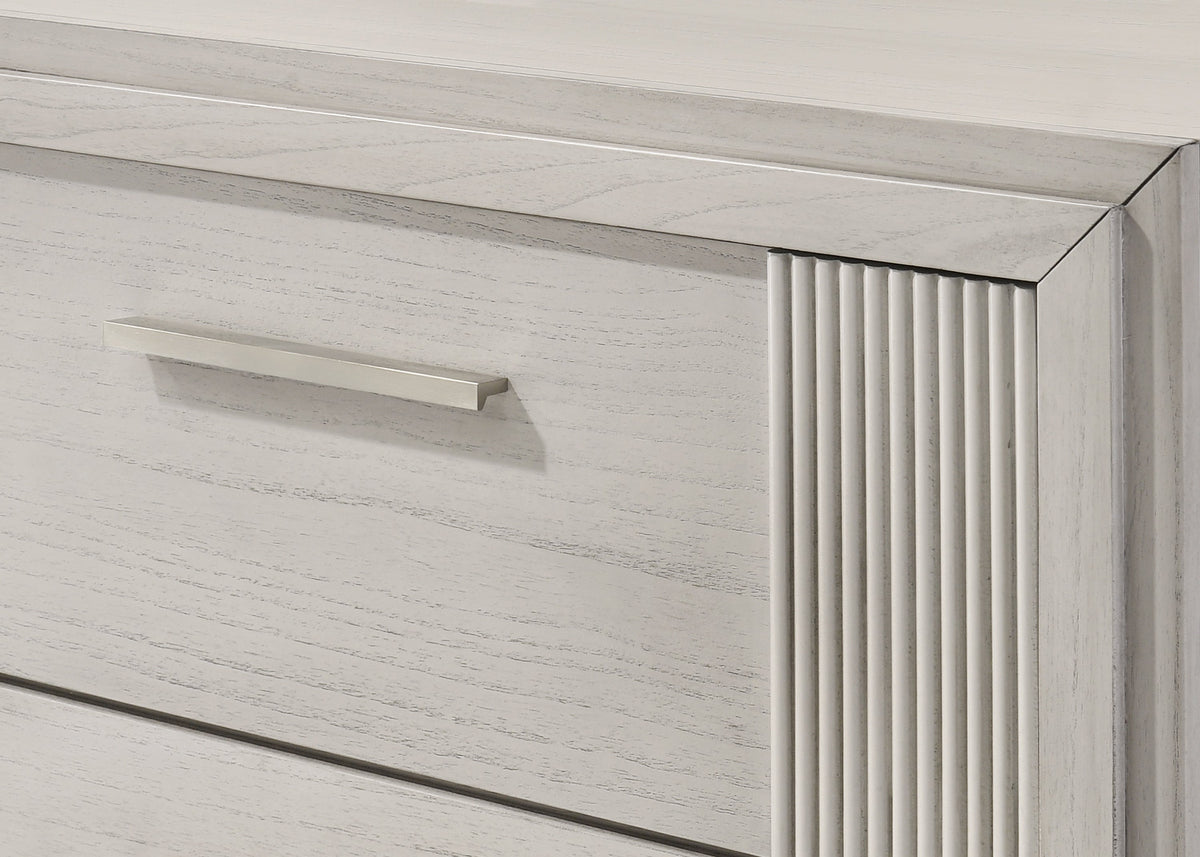 1pc Contemporary 6-Drawer Storage Dresser Mist