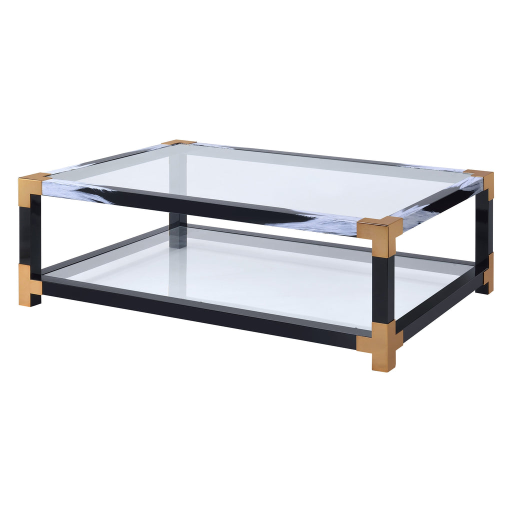 Lafty Clear Glass Coffee Table