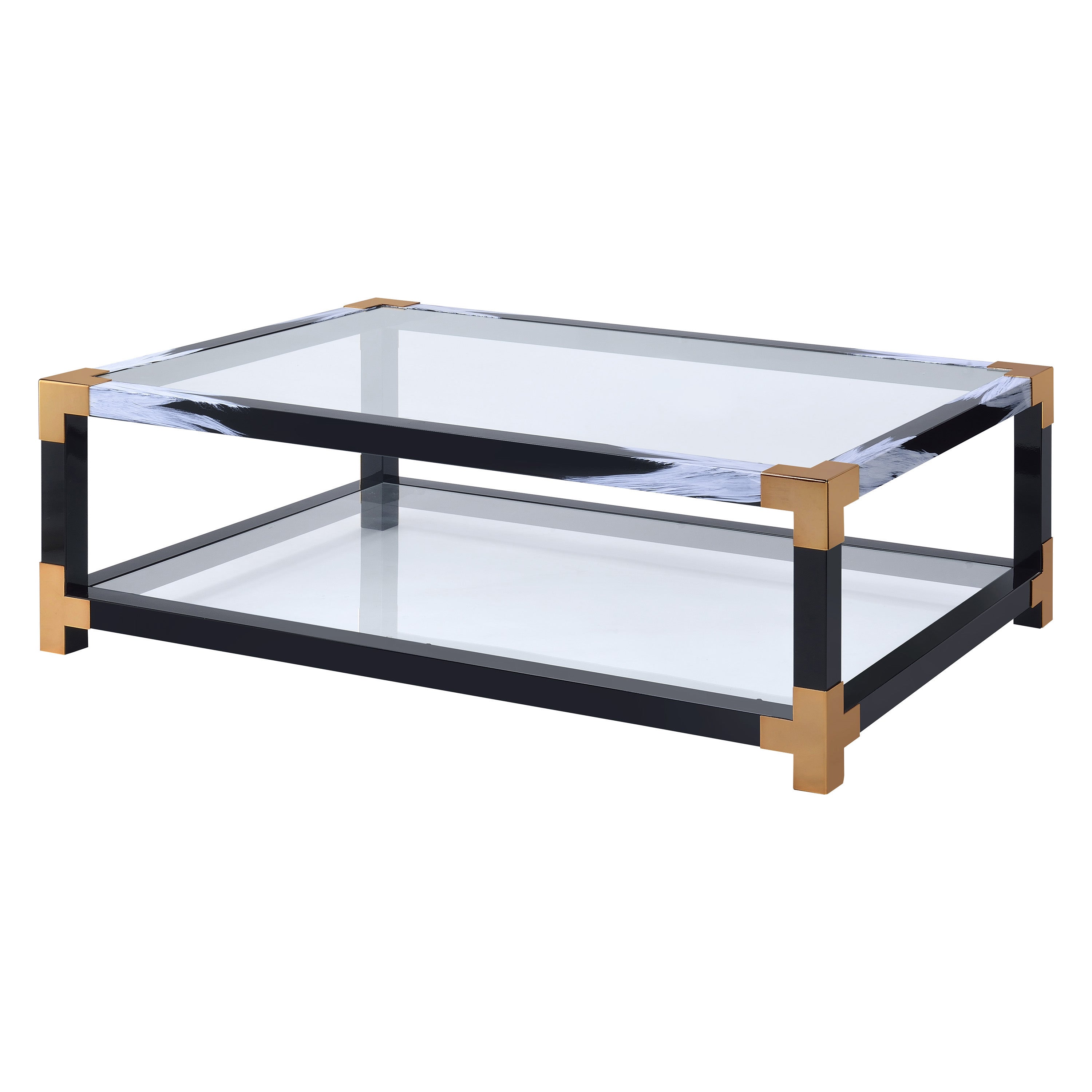 Lafty Clear Glass Coffee Table