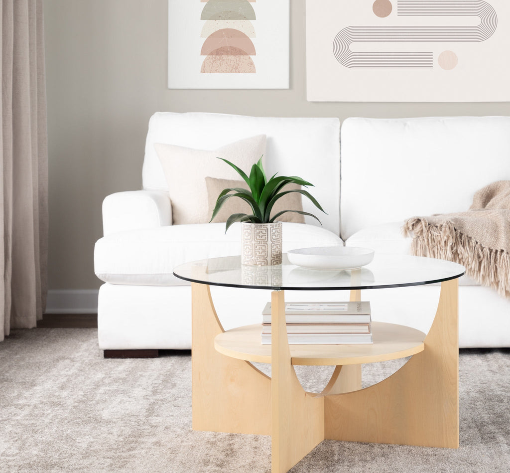 U-Shaped Contemporary Coffee Table