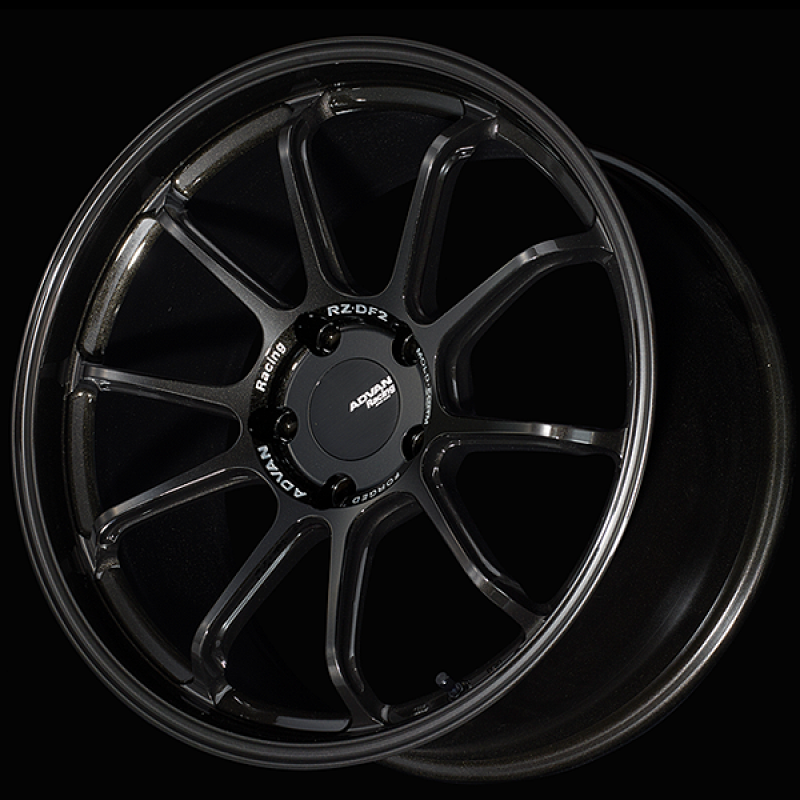 Advan RZ-DF2 for Porsche 20x9.0 / +56 Offset / 5x130 / 71.6mm Bore / Racing Titanium Black YAF0I56PTB