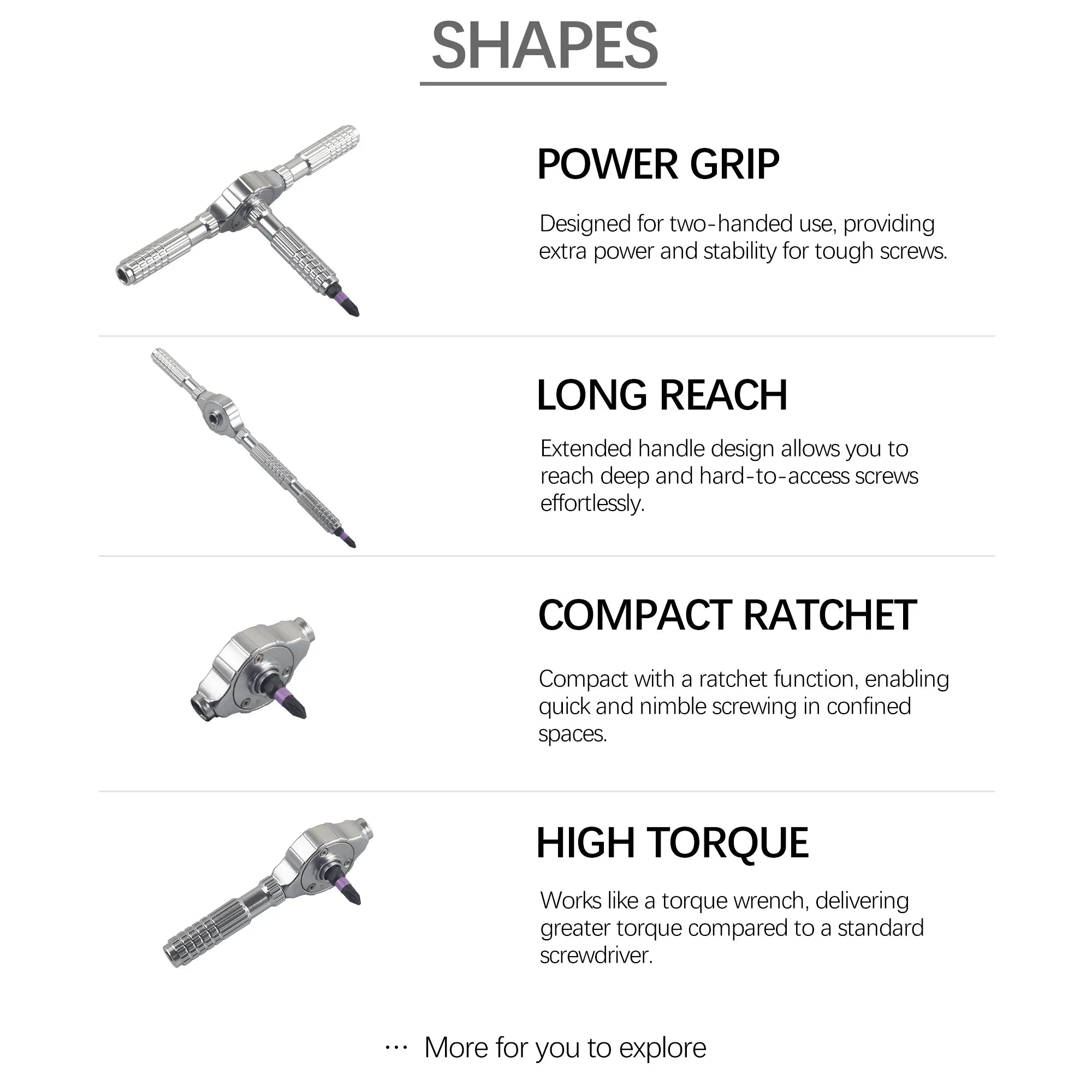 Ratchet Screwdriver Kit 40 in 1 Assembled Handle Multi-purpose Ratchet Wrench Screwdriver Magnetic Bits Tool Set DIY Repair Tool