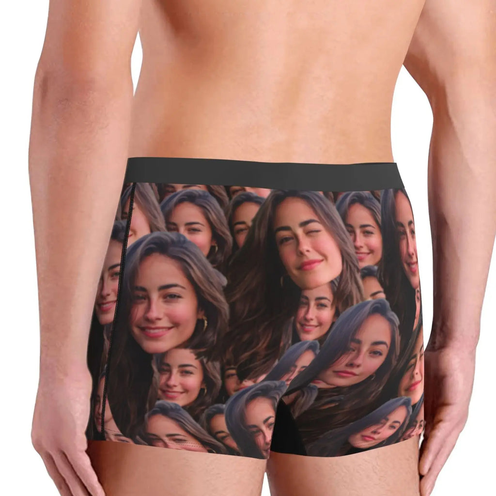 Personalized Face Photo Underwear Custom Boxer Briefs Custom Men Valentine's Day Gift For Husband Anniversary Gift for Dad