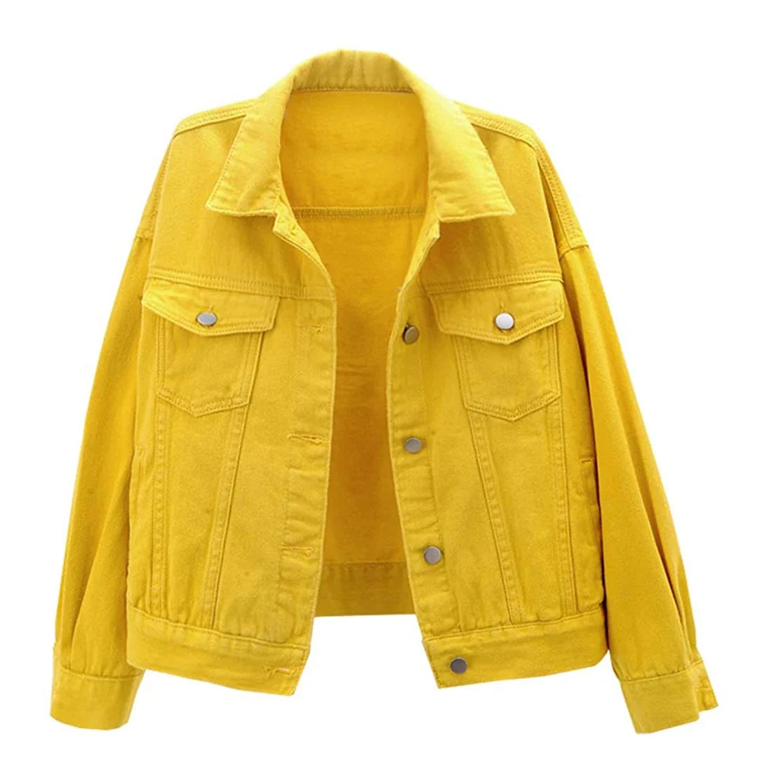 High Premium Casual Jackets for Women Breathable Denim Streetwear Button Wholesale Pakistan Suppliers' Washed Technique