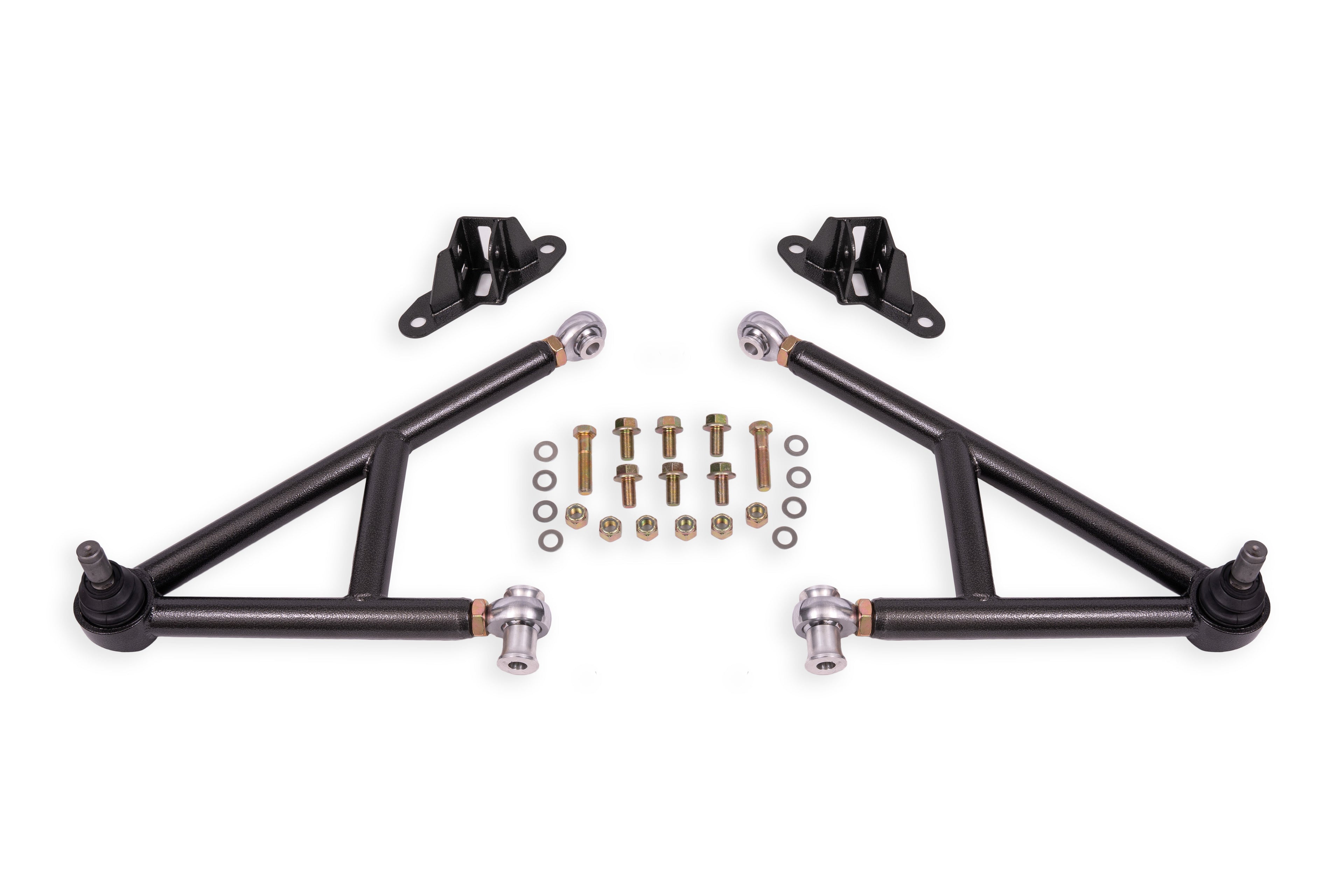 BMR Suspension BMR 11-14 Ford Mustang Lower A-Arm Kit - Black Hammertone AA758H
