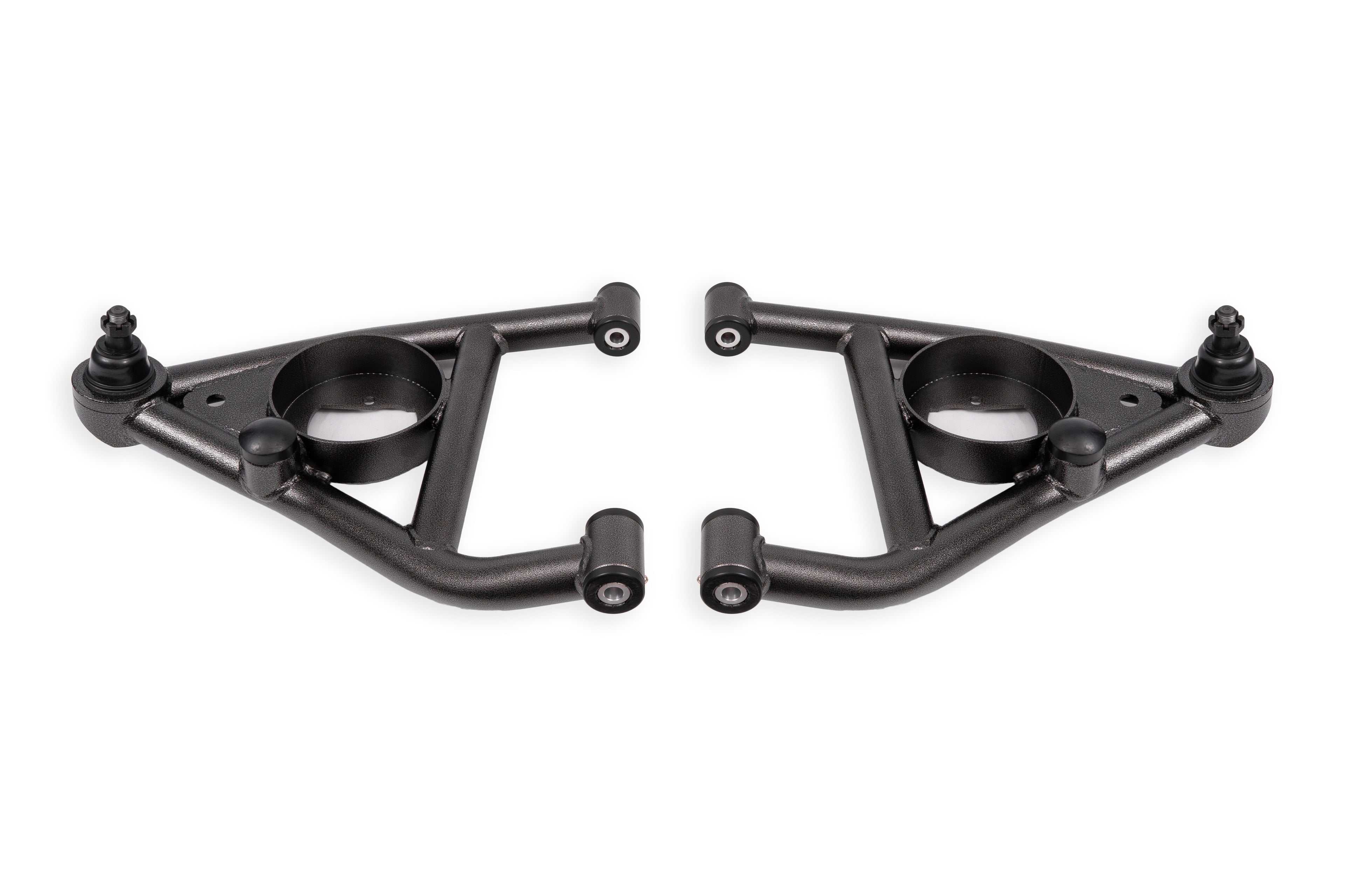 BMR Suspension BMR 68-74 Chevrolet Nova w/ Bump Stops Lower A-Arms w/ STD. Ball Joint (Delrin) - Black Hammertone AAL311H
